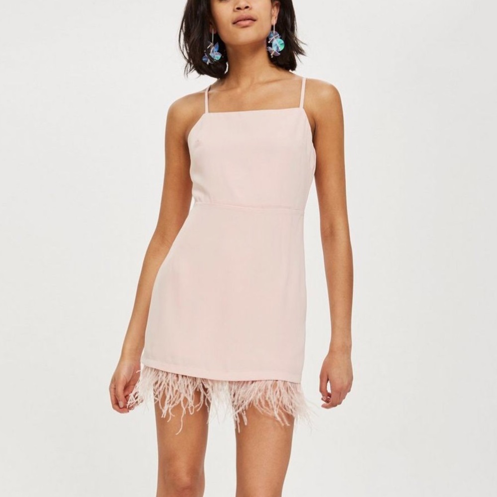 Topshop pink mini dress